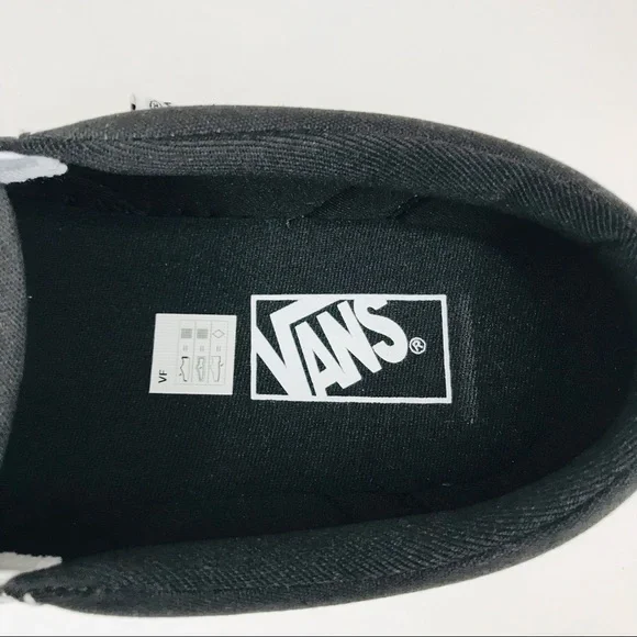 New! Vans Asher Men’s Skate Shoes Chili Pepper Black Check Slip On Sneakers - Picture 10 of 13